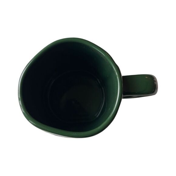 Rae Dunn Christmas SANTA'S ELF Mug with Figural Topper Lid Green Ceramic NIP - Picture 6 of 13